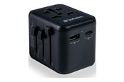 Telefon - Adapter i Ładowarka - Verbatim UTA-02 power adapter - 24 pin USB-C USB BS 1362 - 20 Watt - 49544