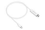 Kabel wyswietlacza - Hyper 4K USB-C to HDMI Cable 2.5m - White - HD6007WHGL