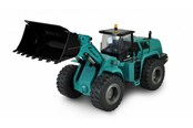 Zdalnie sterowane zabawki - Amewi Wheel loader G485E SE 1:14 part-metal RTR Teal - 22538