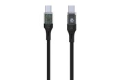 Kabel USB - FIXED LED Display - 100W - USB-C <-> USB-C - 1.2m - Czarny - FIXDD-CC12-BK