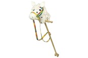 Lalka, mis i akcesoria - Goki Wooden Hobby Horse White - 53940