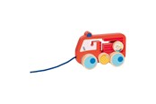 Zabawki dla niemowlat - Goki Wooden Pull Figure Fire Brigade 112 - 54856