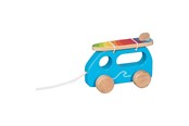 Zabawki dla niemowlat - Goki Wooden Pull Figure Surf Car - 54858