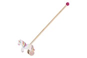 Zabawki dla niemowlat - Goki Wooden Push Figure Unicorn - 54869