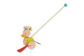 Zabawki dla niemowlat - Goki Wooden Push Figure Duck - 54882