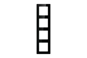 Inteligentny dom - Avatto Quadruple frame socket N-TS10-Frame-B4 (black) - N-TS10-Frame-B4