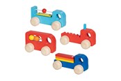 Zabawki dla niemowlat - Goki Wooden Vehicle with Sound - 55851