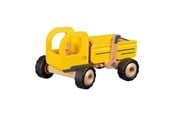 Zabawki drewniane - Goki Wooden Dump Truck Yellow - 55895