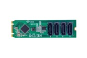 Dysk twardy - akcesoria - StarTech.com 4-Port M.2 to SATA Adapter Card M.2 PCIe 3.0 to SATA HDD/SSD Expansion Card ASM1064 Chipset M.2 NVMe to 4x HDD/SSD for Windows/macOS/Linux - interface adapter - SATA - M.2 Card - 4P-SATA-M2-ADAPTER