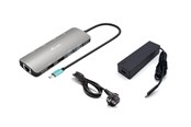 Stacja dokująca - I-Tec USB-C Metal Nano 2x Display Docking Station with PD 100 W + Charger 100W - C31NANOHDM2D100