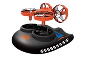 Zdalnie sterowane zabawki - Amewi TRIX 3-IN-1 Drone Hovercraft Orange - 25308