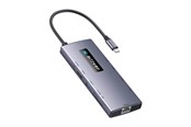 USB hub - BlitzWolf Adapter 10in1 HUB BW-NEW TH8 USB hub - 10 - USB 3.0 - Szary - BW-NEW TH8