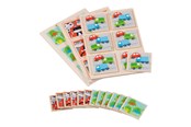 gry-planszowe-karciane-i-kosci - Goki Wooden Memo Game 36 pcs. - 56315