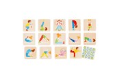 gry-planszowe-karciane-i-kosci - Goki Wooden Memo Game Gymnastics 32 pcs. - 56647