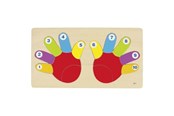 Puzzle - Goki Wooden Counting Puzzle Hand 14 pcs. Drewniany - 57875