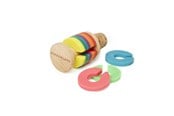 Przybory kuchenne - Kikkerland - Rainbow Wine Rings + Stopper (BA91) - BA91