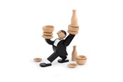 Gadżety - Kikkerland - Stacking Game Dont Tip The Waiter (GG67) - GG67
