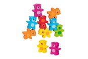 Zabawki dla niemowlat - Goki Wooden Colors Bears Stacking Game 9 pcs. - 58384