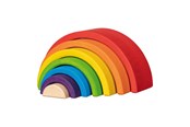 Zabawki dla niemowlat - Goki Wooden Building Blocks Rainbow 5 pcs. - 58479