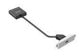 Akcesoria sieciowe - Vision TechConnect 3 modular facility plate kit with snap-ins and cables - TC3 USBC