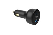 Telefon - Adapter i Ładowarka - Gembird Car Power Adapter with LCD display - USB Type-C PD - 30W - TA-UC-AC2PD30LCD-CAR-01