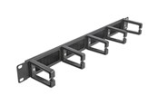 Akcesoria sieciowe - DeLOCK Cable Management Brush Strip with 5 hooks - 66490