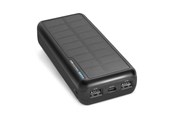 Powerbank - SBS Solar Power Bank - 20.000 mAh - Black Powerbank - Czarny - 20000 mAh - TTBB20000SK