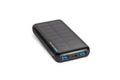 Powerbank - SBS Solar Power Bank - 10.000 mAh - Black Powerbank - Czarny - 10000 mAh - TTBB10000SK