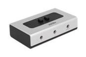 USB hub - DeLOCK Switch Stereo Jack 3.5 mm USB hub - 2 - Czarny - 87699