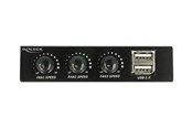 Akcesoria komputerowe - DeLOCK 3.5" Front Panel > 2 x USB 2.0 and Fan Control - 62714