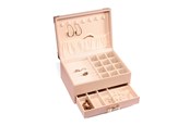 Dekoracje - Gillian Jones - Large jewelry box with bow - Pink - Large - 12013-35
