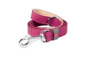 Psy - Waudog Natural Leather Dog Leash Pink 20mm Wide 122cm Long - 08147