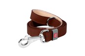 Psy - Waudog Natural Leather Dog Leash Brown 14mm Wide 122cm Long - 08136