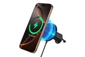 Telefon - Adapter i Ladowarka - Spigen OneTap Pro 4 MagSafe Car Mount Charger - black - Wireless / AirVent Hook - ACP08543