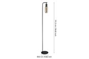 Lampy - EGLO MAIONE floor lamp Black - 901008