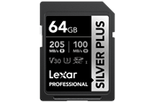Karta pamięci - Lexar Professional SILVER PLUS SDXC - 205MB/s - 64GB - LSDSIPL064G-BNNNG