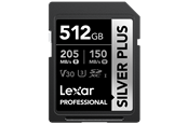 Karta pamięci - Lexar Professional SILVER PLUS SDXC - 205MB/s - 512GB - LSDSIPL512G-BNNNG