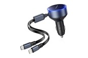 Telefon - Adapter i Ładowarka - Vention FFOB0 USB-C car charger + USB-C/Lightning 30W cable - FFOB0