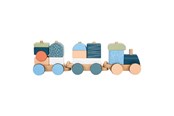 Zabawki dla niemowlat - Small Foot - Wooden Stacking Block Train Arctic 16 pieces. - 12449