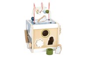 Zabawki dla niemowląt - Small Foot - Wooden Motor Activity Cube Arctic - 12451