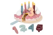 Zabawa w udawanie - Small Foot - Wooden Cuttable Birthday Cake 18pcs. - 12453