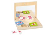 gry-planszowe-karciane-i-kosci - Small Foot Wooden Symmetry Game with Mirror Educational - 12463