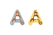 Kreatywne gry - Small Foot - Wooden Animal Children's Letter - A - 12508