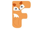Kreatywne gry - Small Foot - Wooden Animal Children's Letter - F - 12513