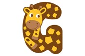 Kreatywne gry - Small Foot - Wooden Animal Children's Letter - G - 12514