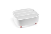 Akcesoria lazienkowe - Gillian Jones - Table organizer with 4 compartments - White - 12005-90