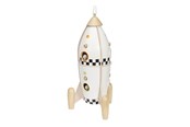 Zabawki dla niemowlat - Classic World Wooden Construction Rocket 51 pcs. - 50528