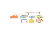 Zabawy w ogrodzie - Wooden Golf Set 11 pieces. - 60007