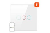 Inteligentny dom - Avatto Smart Light Switch WiFi TS02-EU-W3 3 Way TUYA (white) - TS02-EU-W3