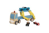 Zabawki dla niemowlat - Classic World Wooden Transporter with 3 Cars - 50616